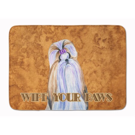 Carolines Treasures Shih Tzu Wipe your Paws Machine Washable Memory Foam Mat SS4904RUG